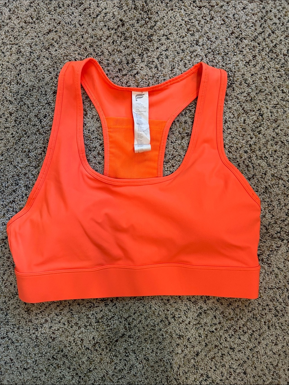 Women’s Fabletics Orange Sports Bra